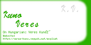 kuno veres business card